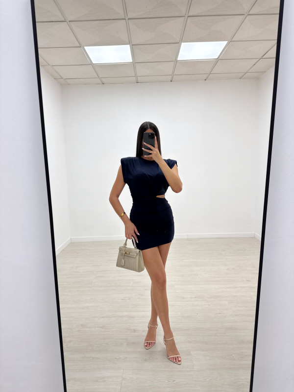 VESTIDO AMALIA AZUL MARINO